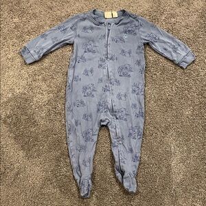 Baby Gap 6-9m Footie Pajamas with Camping Bear Pattern
